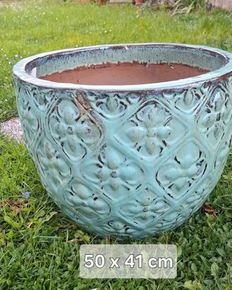 Vaso terracotta smaltato