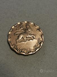 Moneta del,ETIOPIA 25 SANTEEM 1934 BB