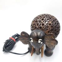 LAMPADA ABATJOUR ELEFANTE ARTIGIANALE
