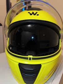 Casco Moto Nuovo Giallo Fluo