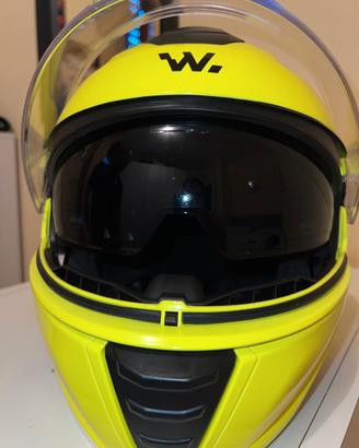 Casco Moto Nuovo Giallo Fluo