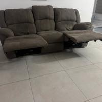 Divano 3 posti con 2 reclyner elettrici