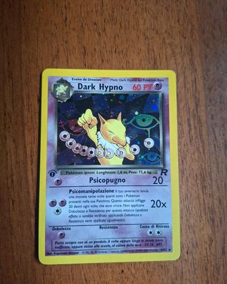 Dark Hypno 9/82 1st edition Team Rocket Card