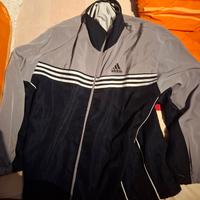 felpa adidas vintage con zip 