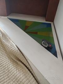 Letto Contenitore in Alcantara 