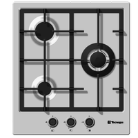 Piano cottura Acciaio inox 3 Fuochi gas