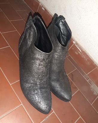 STIVALI STIVALETTI argentati