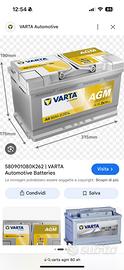 Batteria auto varta agm 80 ah nuova edizione 2026