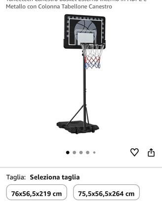 Canestro da esterno da basket Yaheetech