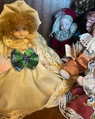 Tante Bambole nuove porcellana da collezione