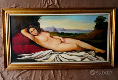 Dipinto con cornice di G. Renzi