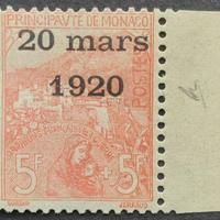 Francobollo Monaco 1920 