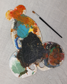 Tavolozza in legno per dipingere uso pittura olio