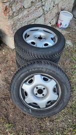 cerchi con gomme antineve Opel Corsa, Fiat G Punto