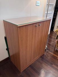 Mobiletto Legno e Vetro