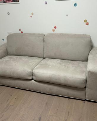 Divano letto kubik in microfibra lavabile