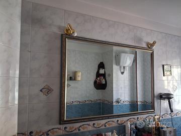 specchio con Cornice bagno + faretti