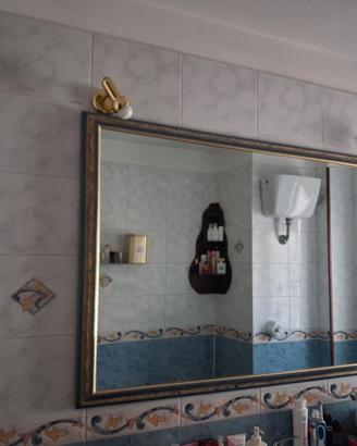 specchio con Cornice bagno + faretti