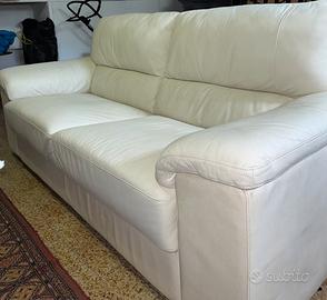 Divano Bianco in Pelle