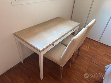 Scrivania in legno shabby chic