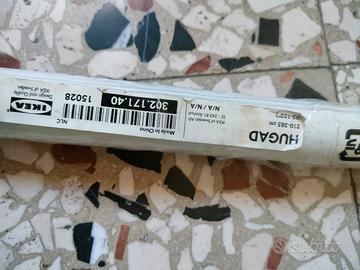 bastone tenda Hugad ikea + 3 supporti da parete