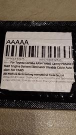 Esclusione del Start&Stop Yarys 3a serie