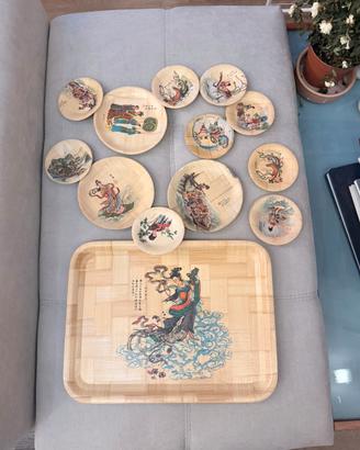 Set vassoi  taiwan artigianali