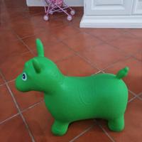 cavallo cavalcabile gonfiabile in gomma 