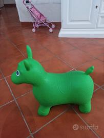 cavallo cavalcabile gonfiabile in gomma 