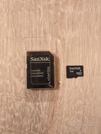 Adattatore SD SanDisk e Micro SD da 1GB