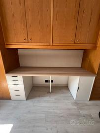 IKEA LAGKAPTEN / ALEX Bianco / Rovere 200x60 cm