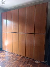 Armadio a 6 ante in VERO LEGNO 