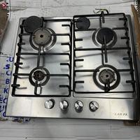 piano cottura a gas in acciaio inox con quatt