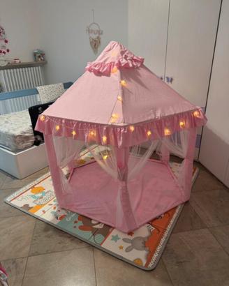 Tenda castello principesse con luci
