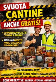 Sgombero Cantine e Garage ANCHE GRATIS