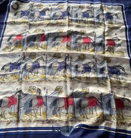 Foulard Hermès in seta vintage  - serie Ecuries