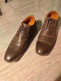 Scarpe Stringate Derby Uomo
,pelle,marrone,tg43