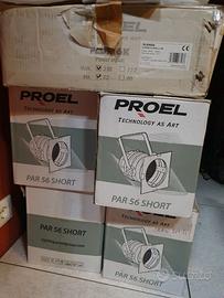 Proel Par 56 + centralina PLDM6K Dimmer 6 canali