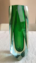 Vaso Murano vetro sommerso F. Poli