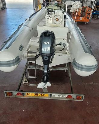 gommone lomac 510 top +yamaha 40 getl+carrello