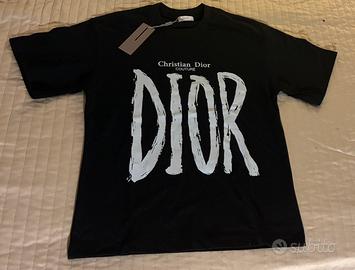 T-Shirt Christian Dior Couture Uomo Nera taglia s