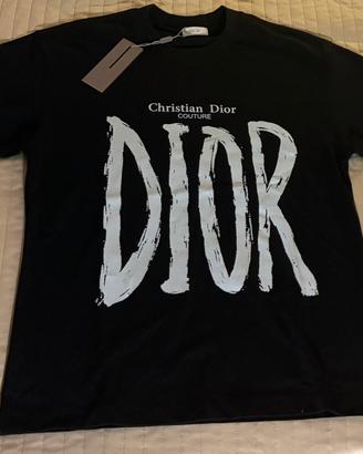 T-Shirt Christian Dior Couture Uomo Nera taglia s