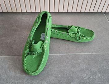 Superga Mocassino in Camoscio Verde mela - Taglia