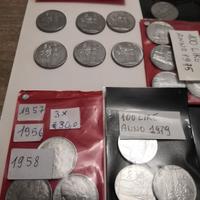 monete 100 lire varie annate 