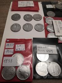 monete 100 lire varie annate 