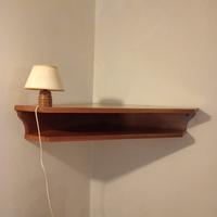 mensola in legno porta TV e porta giornali 