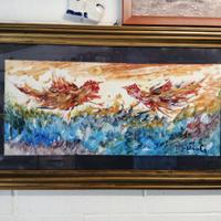 QUADRO Giuseppe Viola (1933-2010)combatt.galli