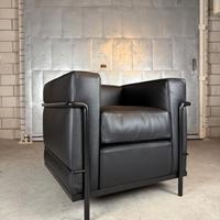 ALIVAR poltrona LC2 NUOVA in pelle nera