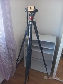 Cavalletto Manfrotto 055XB +testa Mod 128