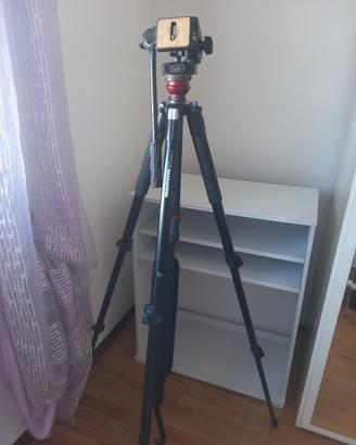 Cavalletto Manfrotto 055XB +testa Mod 128